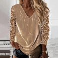 thumbnail image 1 of Gold Long Sleeve Shirts for Women Printed Casual Long Sleeve Blouse T Shirt Tops for Women Fashion Clothing, 1 of 6
