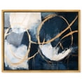 thumbnail image 1 of Gold Loops Framed High-Gloss Acrylic Glass Wall Art Luxury Abstract Art by Art Remedy, Gold Frame, 36 x 30, 1 of 7