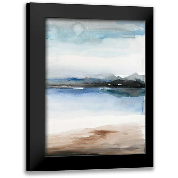 Gold, Lora 11x14 Black Modern Framed Museum Art Print Titled - Flow 1