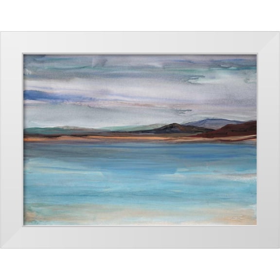 Gold, Lora 32x25 White Modern Wood Framed Museum Art Print Titled - West Coast