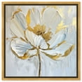 thumbnail image 1 of Gold Magnolia II Floral Fine Wall Art Canvas Wall Art by Art Remedy, Gold Floater Frame, 31.5" x 31.5", 1 of 8