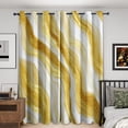thumbnail image 1 of Gold Marble Curtains For Living Room , Modern Abstract Pattern Design Blackout Curtains, Gold Marble Bedroom Decor Window Drapes With Grommet-38"W x 45"L (Pack of 2), 1 of 6