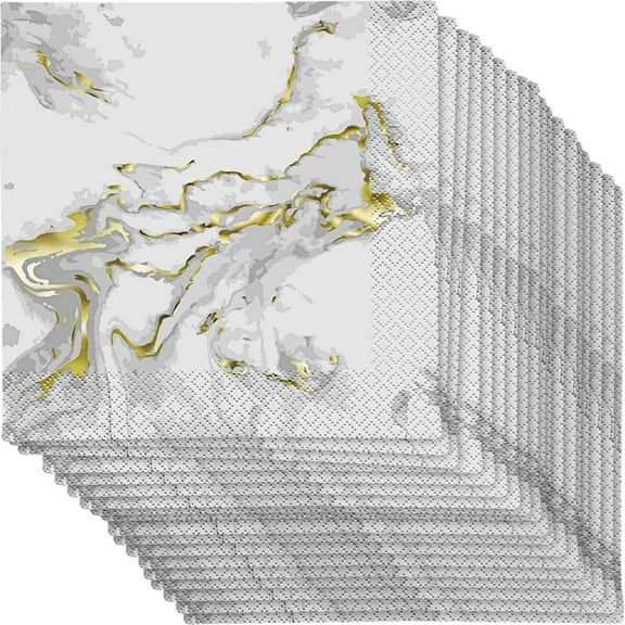 Gold Marble Napkins