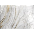 thumbnail image 1 of Gold Marble Non-Slip Runner Rug Washable Soft Absorbent Living Room Rugs for Bedroom 80x58 Inches Home Decor, 1 of 7