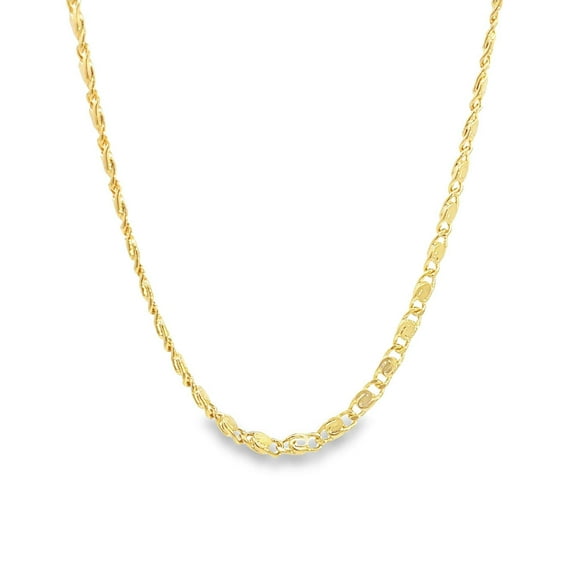 Gold Mariner Link Necklace (H199A)