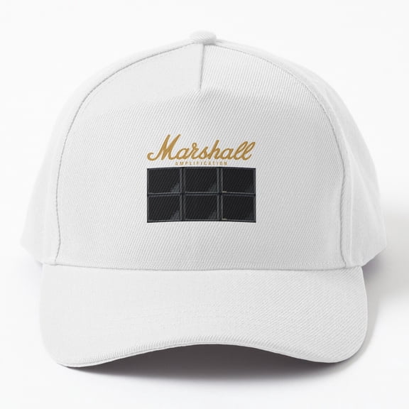 Gold Marshall Amp Stack Baseball Hat, Men Women Music Fan Graphic Design, Classic Cap