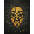thumbnail image 1 of Gold Mask Canvas Art Print， Suitable for Living Room， Bedroom， Office， Hallway， and Dining Room Decoration., 1 of 8
