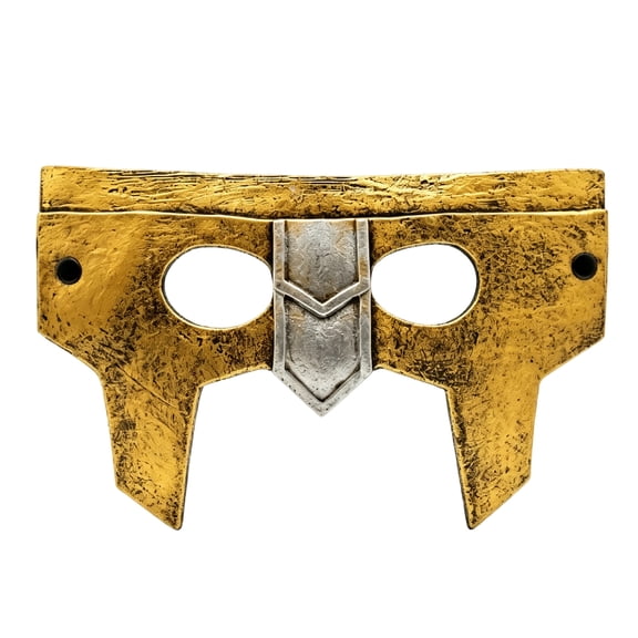 Gold Masquerade Mask for Men 11 X 7 Inch Ancient Mask Scary Halloween Mask for Theme Party Accessory Single Pack