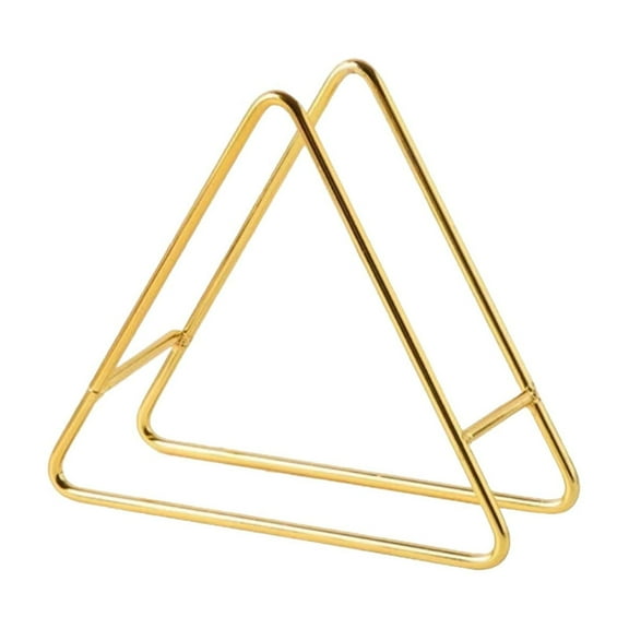 Gold Mat Storage Rack Household Insulated Draining Rack Organizer Tripod For Kitchen Mats Iron Material Gold Finish Waterproof Rust Proof Compact Size 6.1X5.35X2.75 Inches