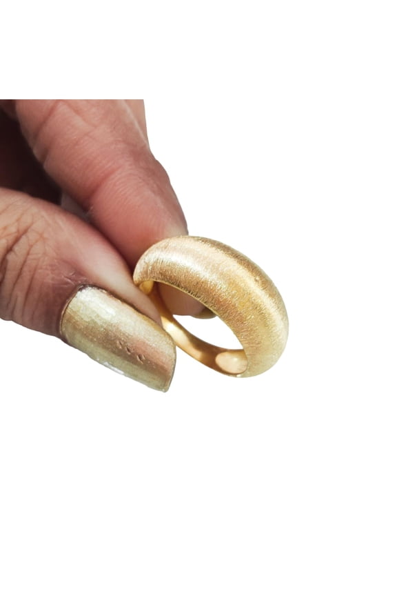 Gold Matte Finish Band Ring, Meditation Ring, 925 Sterling Silver Ring, Plain Unisex Ring, Art Fidget Ring, Handmade Jewelry, Christmas, Womans Band Ring, Anxiety Ring, Mans Band Gifts