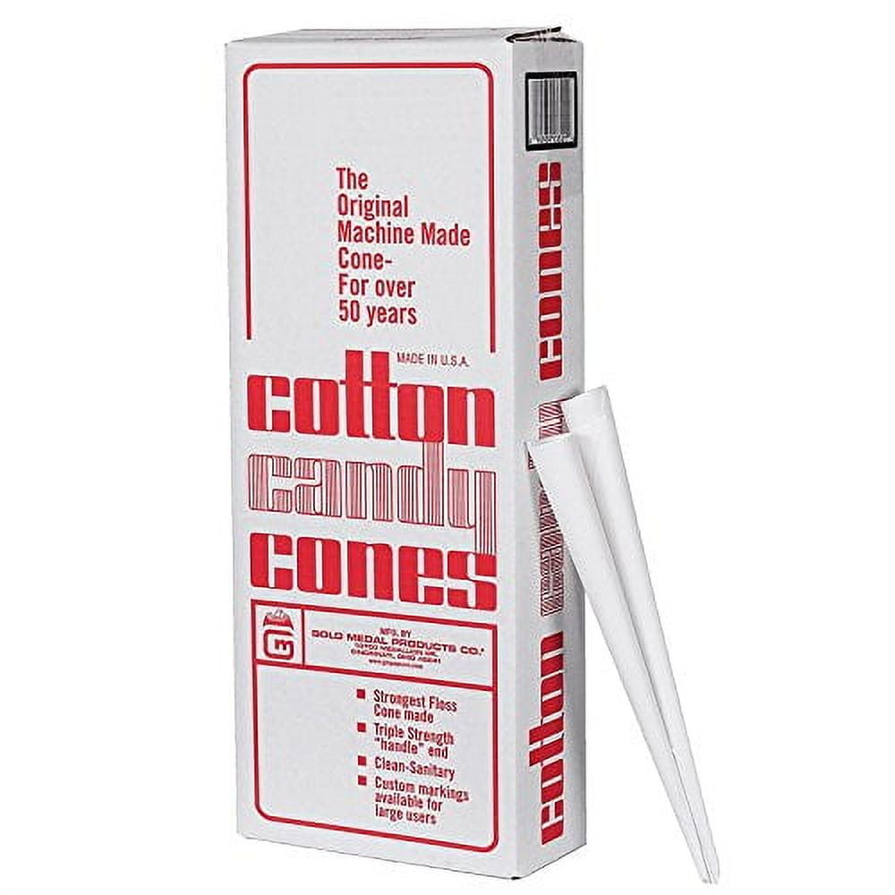 1000 Plain Cotton Candy Cones By Gold Medal