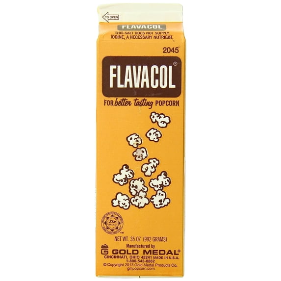 Gold Medal Products Flavacol Popcorn Seasoning Salt - Popcorn Salt - 35 oz