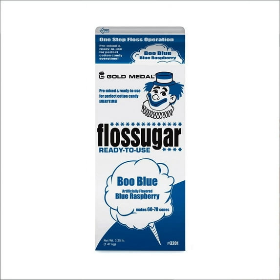 Gold Medal 3201 3-1/4LB Rasp Flos-Sugar - Quantity 6