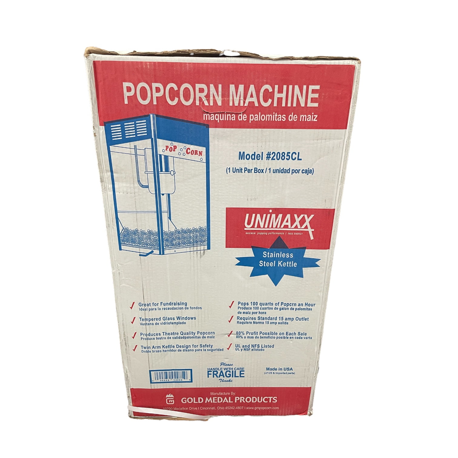 Gold Medal Deluxe 60 Popcorn Popper, 5GM2085