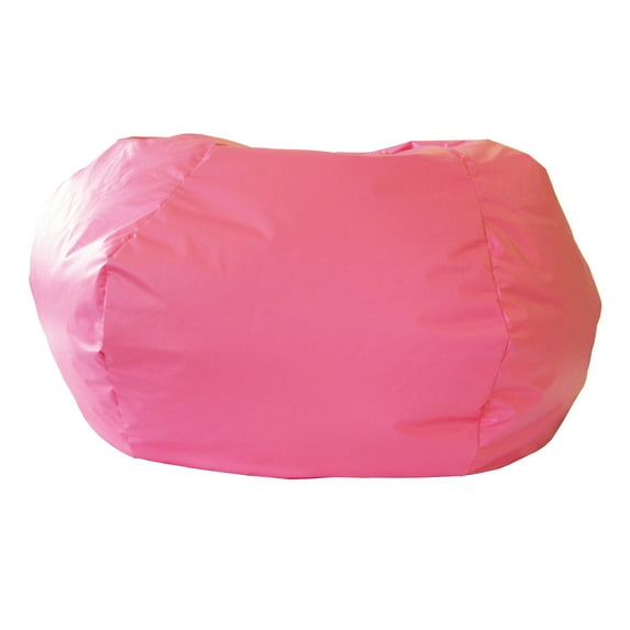 Gold Medal Extra Large 140" Hot Pink Faux Leather Bean Bag