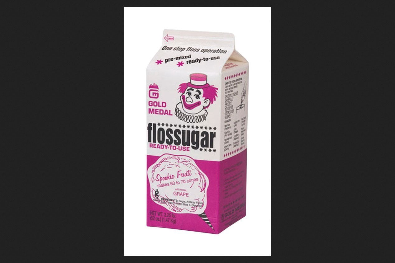 Gold Medal Flossugar Grape Cotton Candy Sugar 3.25 lb.
