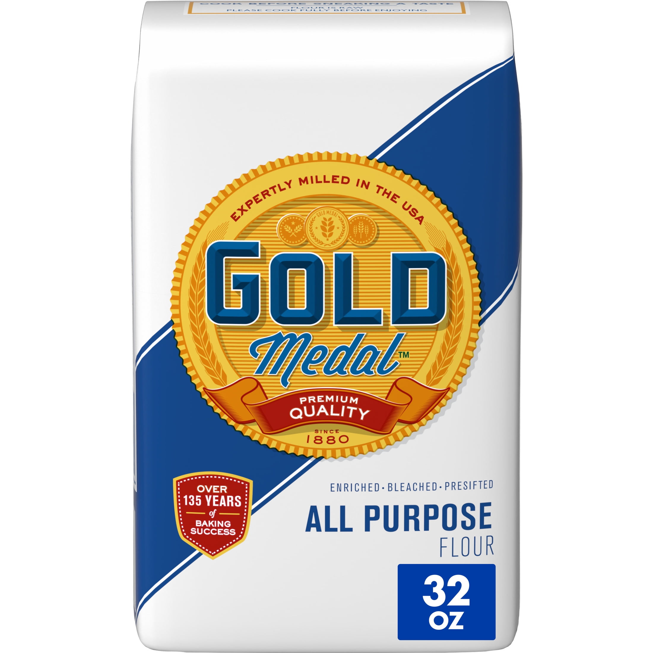 Gold Medal Premium Quality All Purpose Baking Flour, 32oz, Contains Wheat, Shelf Stable, Paper Bag