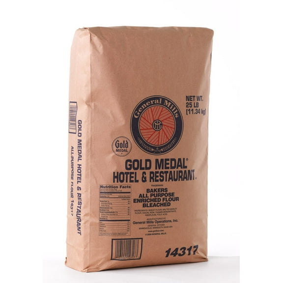 Gold Medal Hotel and Restaurant Flour, 25 Pound -- 2 per case.
