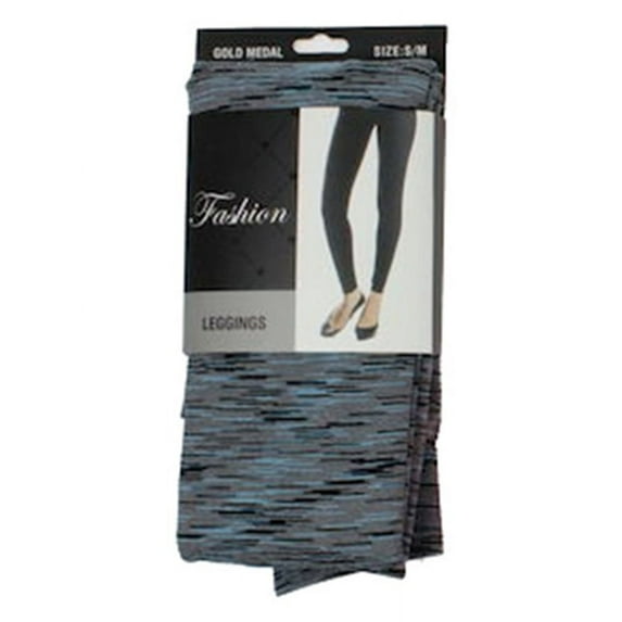 Gold Medal International Ladies Poly/Spandex Space Dyed Leggings Womens 381L-AST-BLUE