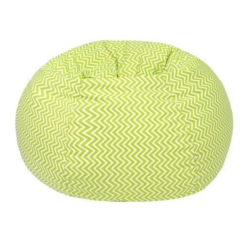 Gold Medal Medium Tween Cosmo ZigZag Print Bean Bag Lime
