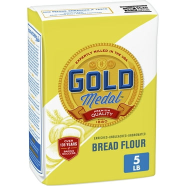 Gold Medal Premium Quality Bread Flour for Baking 5 lb
