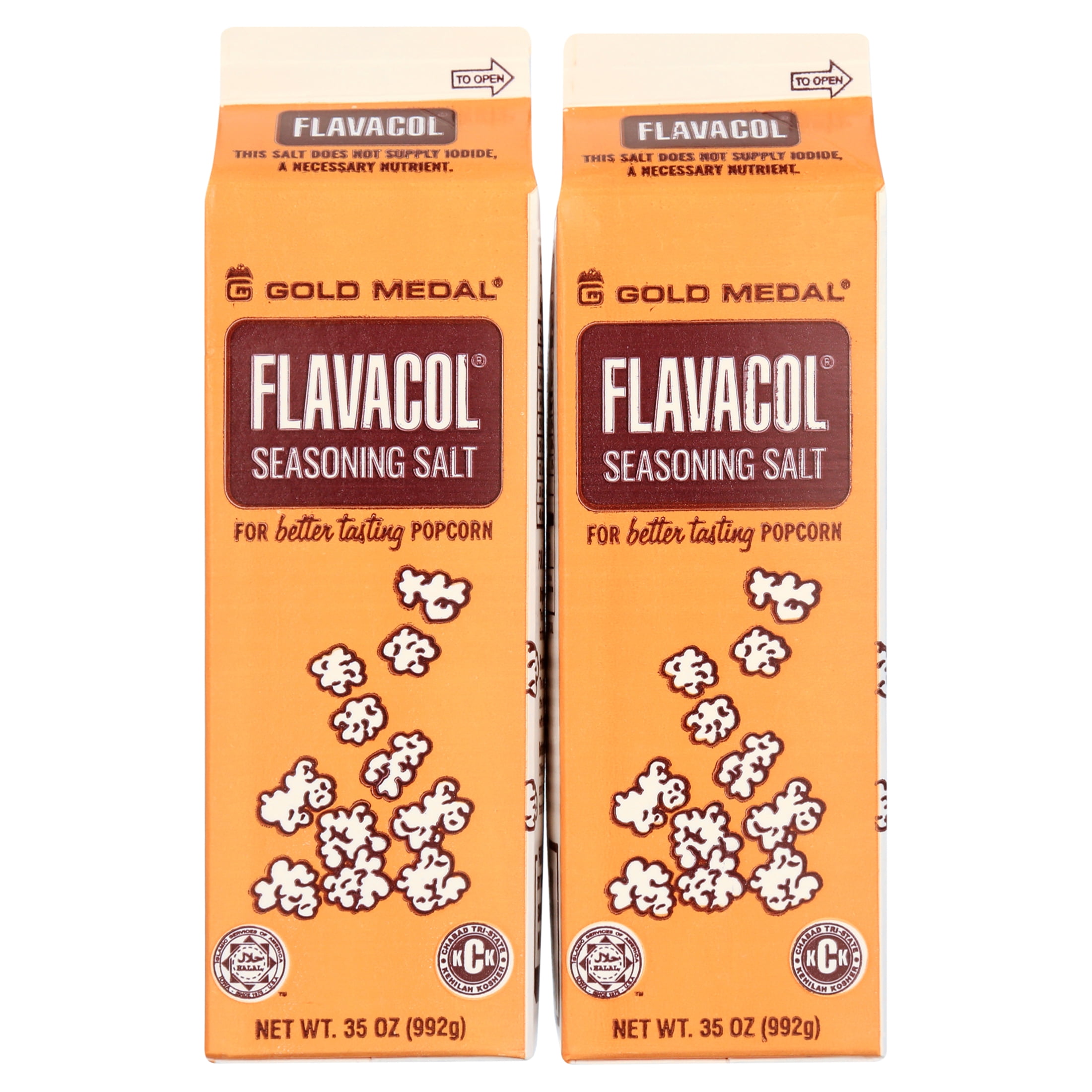 Gold Medal Prod. 2045 Flavacol Seasoning Popcorn Salt 35oz. 2 Pack35oz.