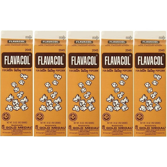 Gold Medal Prod. 2045 Flavacol Seasoning RcYQlO Popcorn Salt 35oz., 5 Pack