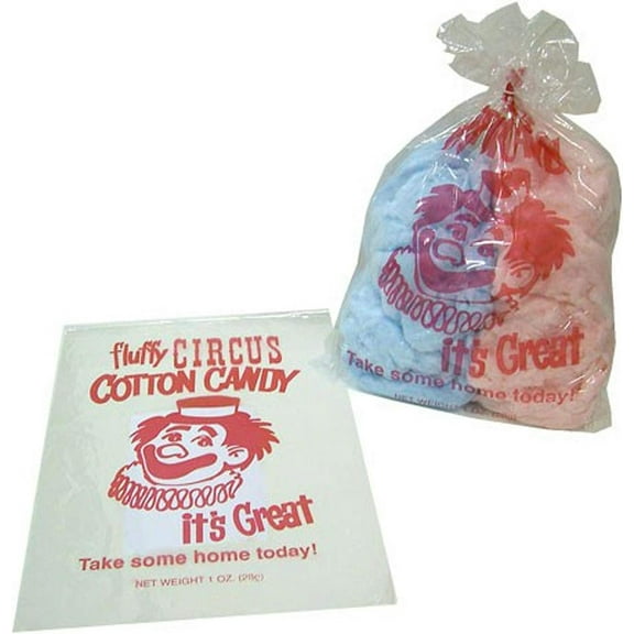 Gold Medal Products Cotton Candy Bags - Large - 10/100 Count