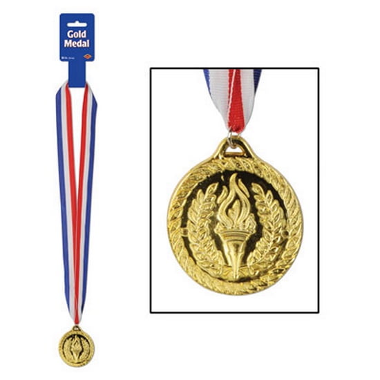 Gold Medal with Ribbon by Beistle Company