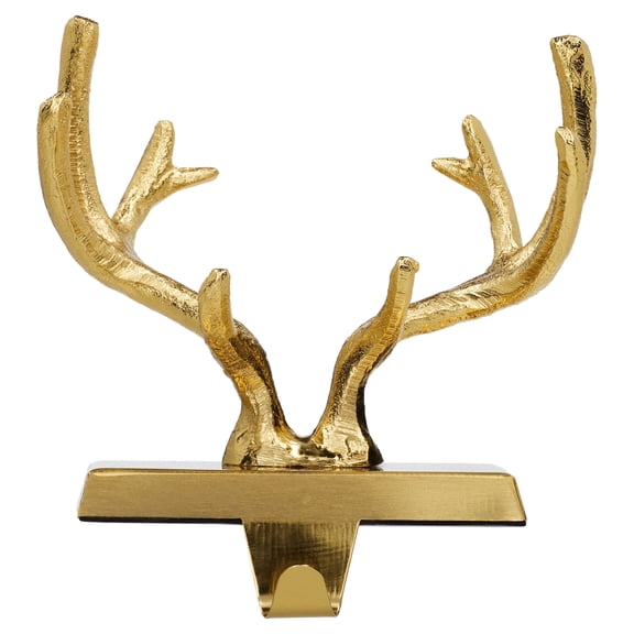 Holiday Time Gold Antler Christmas Stocking Holder
