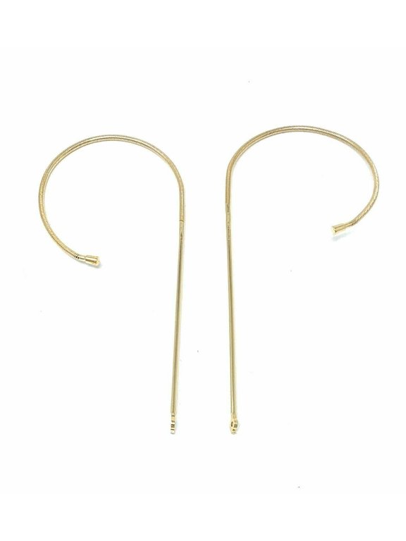 Gold Metal Cable Temples 155mm 3025 3030 Eyeglasses Sunglasses & Screwdriver, One Pair.