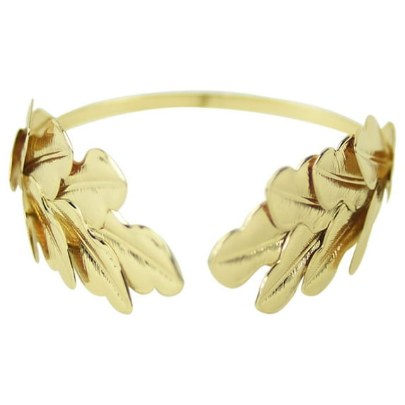 Gold Metal Caesar Leaf Crown King Headwear Roman Emperor Costume Prop Toga Party Accessory