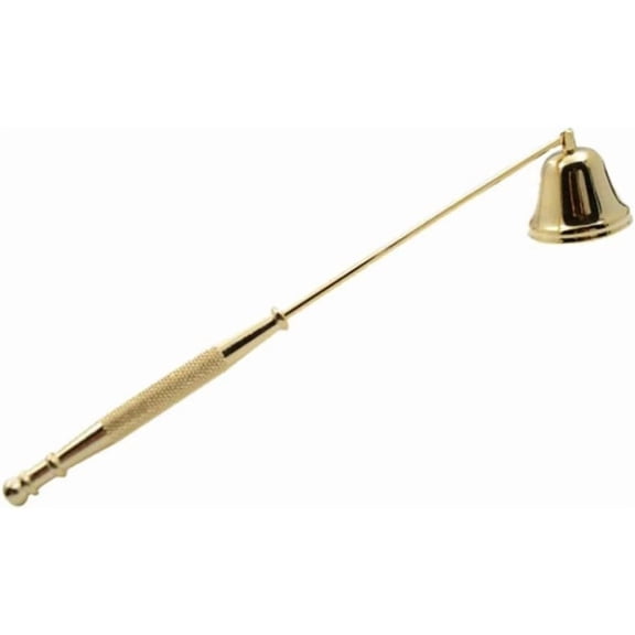 Gold Metal Candle Snuffer with Long Handle Smokeless Wick Snuffer Candle Care Accessory for Home Decor Votive Pillar Jar Candles