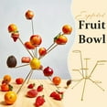 thumbnail image 1 of Gold Metal Fruit Stand, 360掳 Multi-Arm 3D Display Rack, Artistic Centerpiece Organizer with Elevated Holders, Creative Countertop Storage for Kitchen, Dining Table,, 1 of 3
