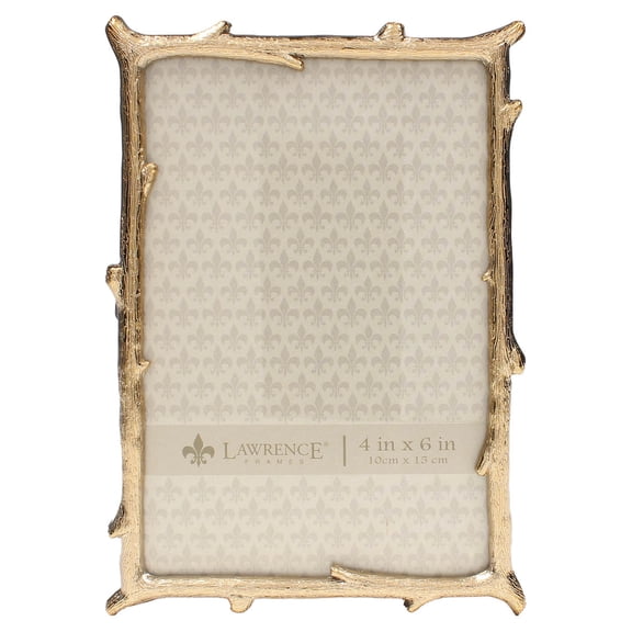 Gold Metal Natural Branch Motif 4x6 Frame - 4x6