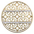 thumbnail image 1 of Gold Metal Moraccan Design Wall Shelves, 1 of 6