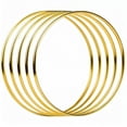 thumbnail image 1 of Gold Metal Rings for Crafts, Macrame Hoops for DIY Wall Hanging Dream Catcher Metal Floral Hoop for Weddings (12 Pieces, 6 Inch), 1 of 5