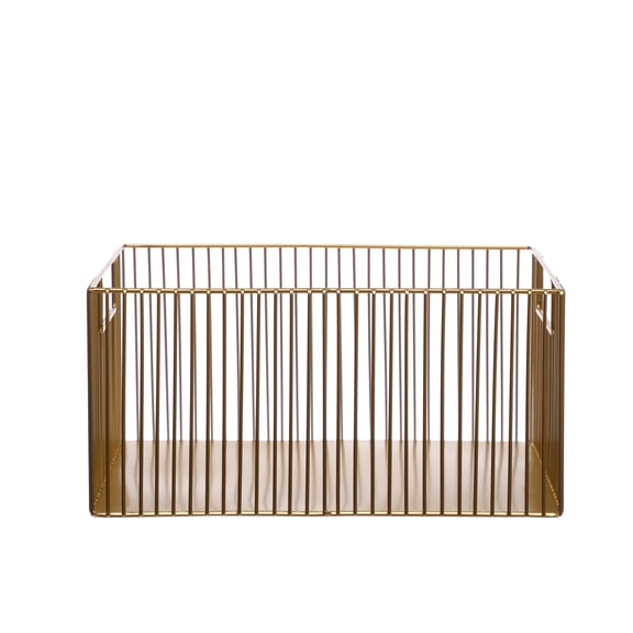 Gold Metal Tote Basket by Ashland - Spring Home Decor