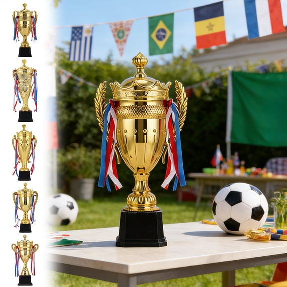 Gold Metal Trophy Cup 12 Inch – Gold Place Sports Award for and Adults, Championship Tournament and Competition Trophy for Events, Parties, Games, Graduation and Classroom Prizes