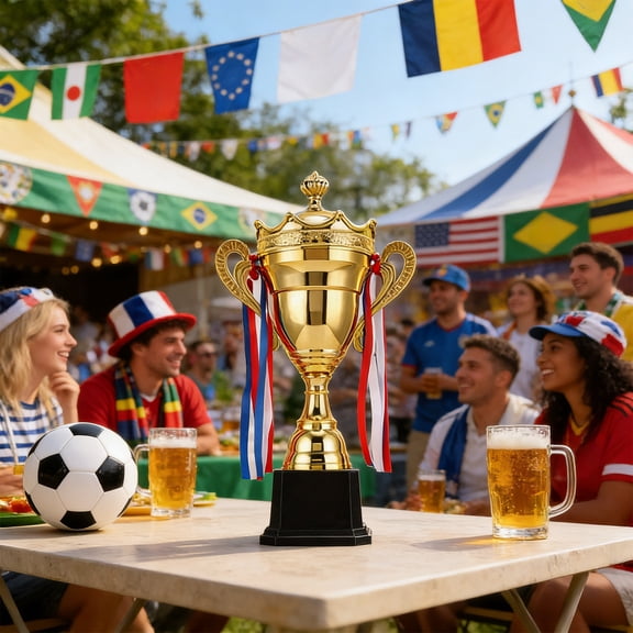 Gold Metal Trophy Cup 12 Inch – Gold Place Sports Award for and Adults, Championship Tournament and Competition Trophy for Events, Parties, Games, Graduation and Classroom Prizes