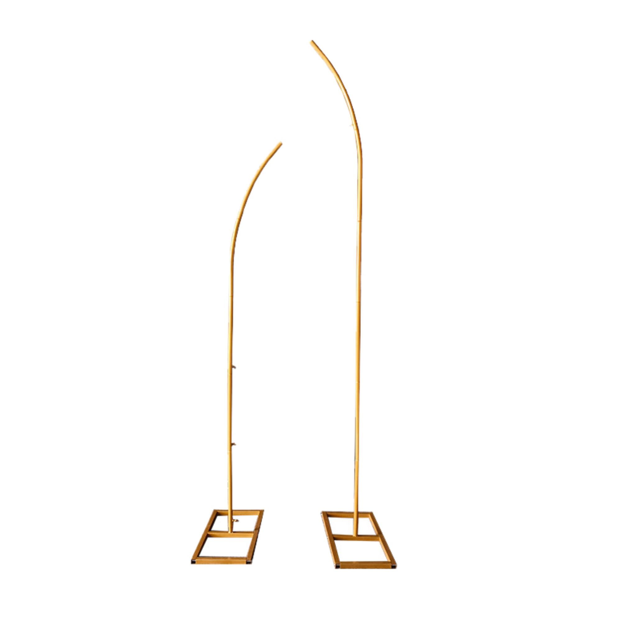 Gold Metal Wedding Arch Rack Set of 2 - Elegant Flower Decor Frame ...