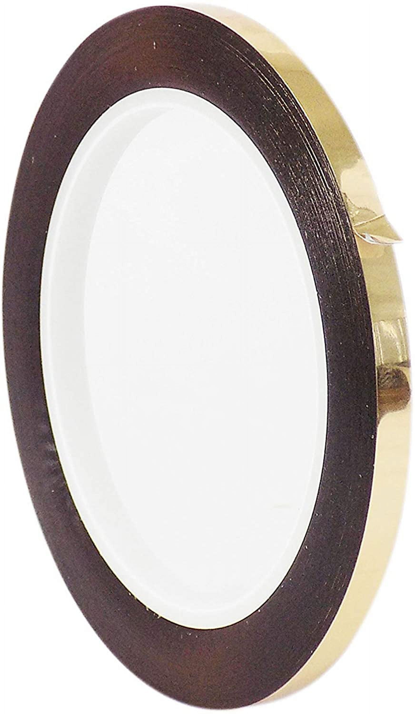 Gold Metalized Polyester Mylar Film Tape with Acrylic Adhesive, 1/4 Inch X36yds. Vibrant Mirror Like Finish, Decor Tape for Detailing Accent Wall, Graphic Arts, Car and Boat Trim