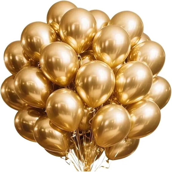 Gold Metallic Chrome Balloons Helium Party Balloon for Wedding Christmas Birthday Party Decoration
