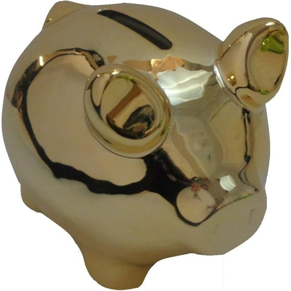 Gold Metallic Color Piggy Bank