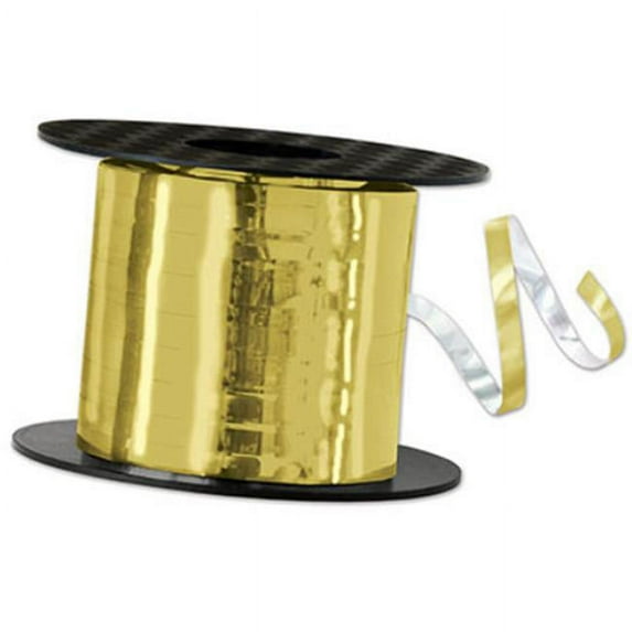 Gold Metallic Curling Ribbon (Pack of 1)