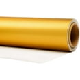 thumbnail image 1 of Gold Metallic Wrapping Paper Mini Rolls - Solid Matte Gift Paper Great for Weddings, Birthdays, Christmas - 17 Inches X 33 Feet, 1 of 7