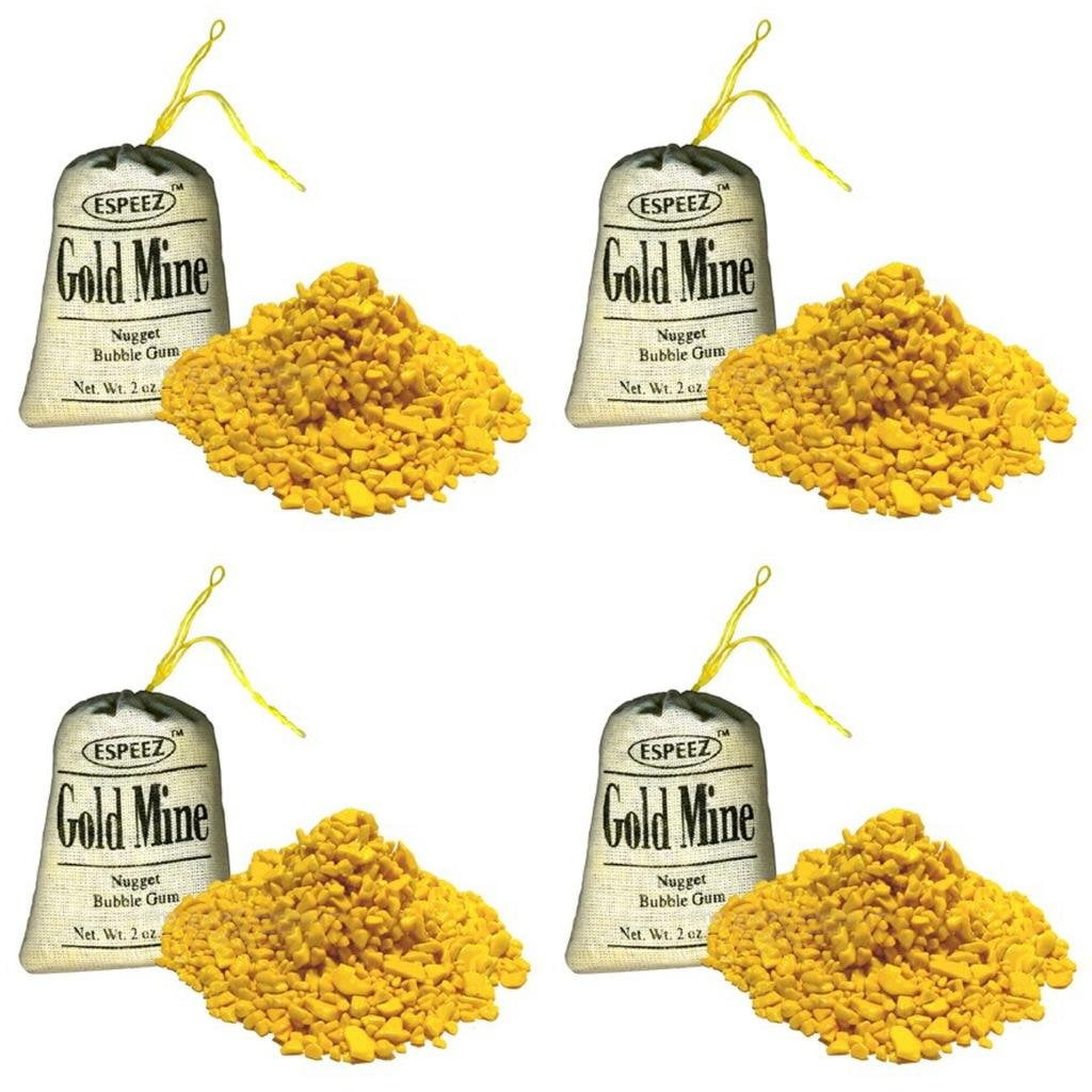 Gold Mine Bubble Gum Nuggets - 2 Oz (24 Pack)