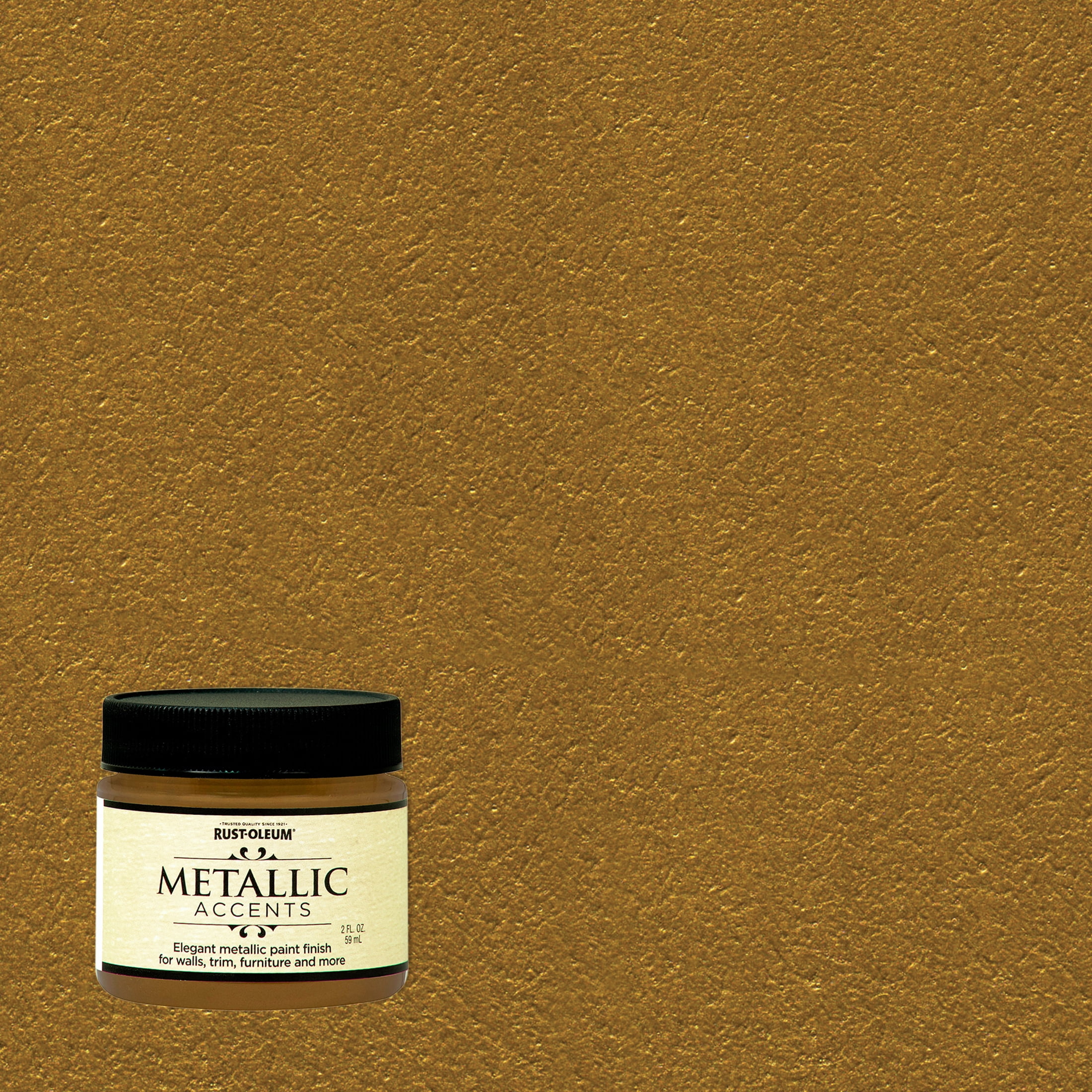 4 Pack, Gold Mine, Rust-Oleum Metallic Accents Paint- 255328, 2 oz