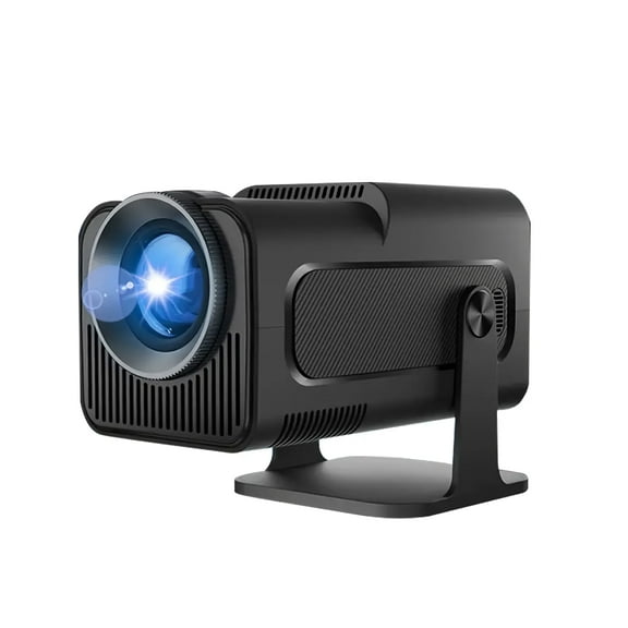Gold Mini Projector with Wifi & Bluetooth,Built-In Apps,270 Adjustable Stand,Auto Keystone,20000LM