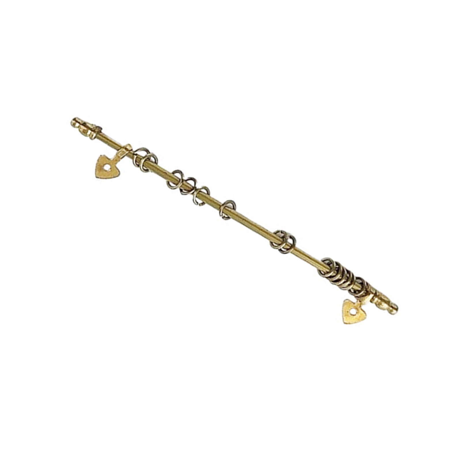 Gold Miniature Curtain Rails Rod For 1/12 Scale Doll House Accessories ...